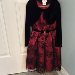 Black and Red Flare Dress for holidays